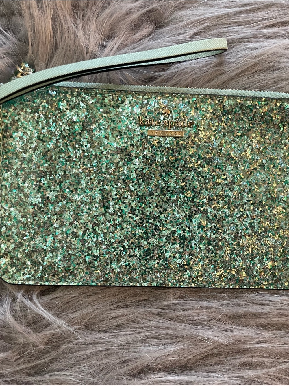 kate spade Glitter Wristlet Clutch